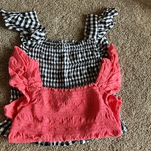 SO girls frilly tank tops size 7